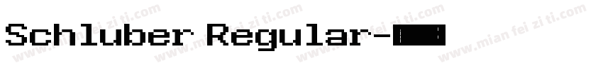 Schluber Regular字体转换